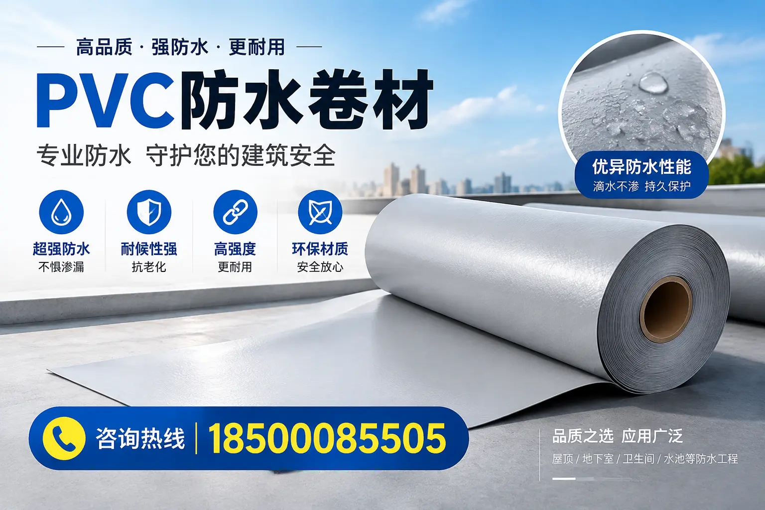 肇庆地区pvc防水卷材的市场现状与发展趋势